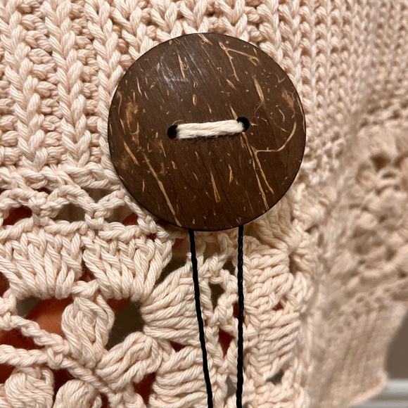 NWT Pure Handknit Made in Canada Crochet Passionate Wrap Shawl Scarf 100% Cotton - Picture 4 of 13